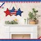 4th of July Hanging Door Sign Wooden Independence Day Decorations Patriotic Door Hanger American Rustic Wooden Plaque for Wall Front Porch Outdoor Farmhouse